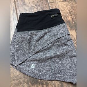 lululemon Speed Up Heathered Gray short